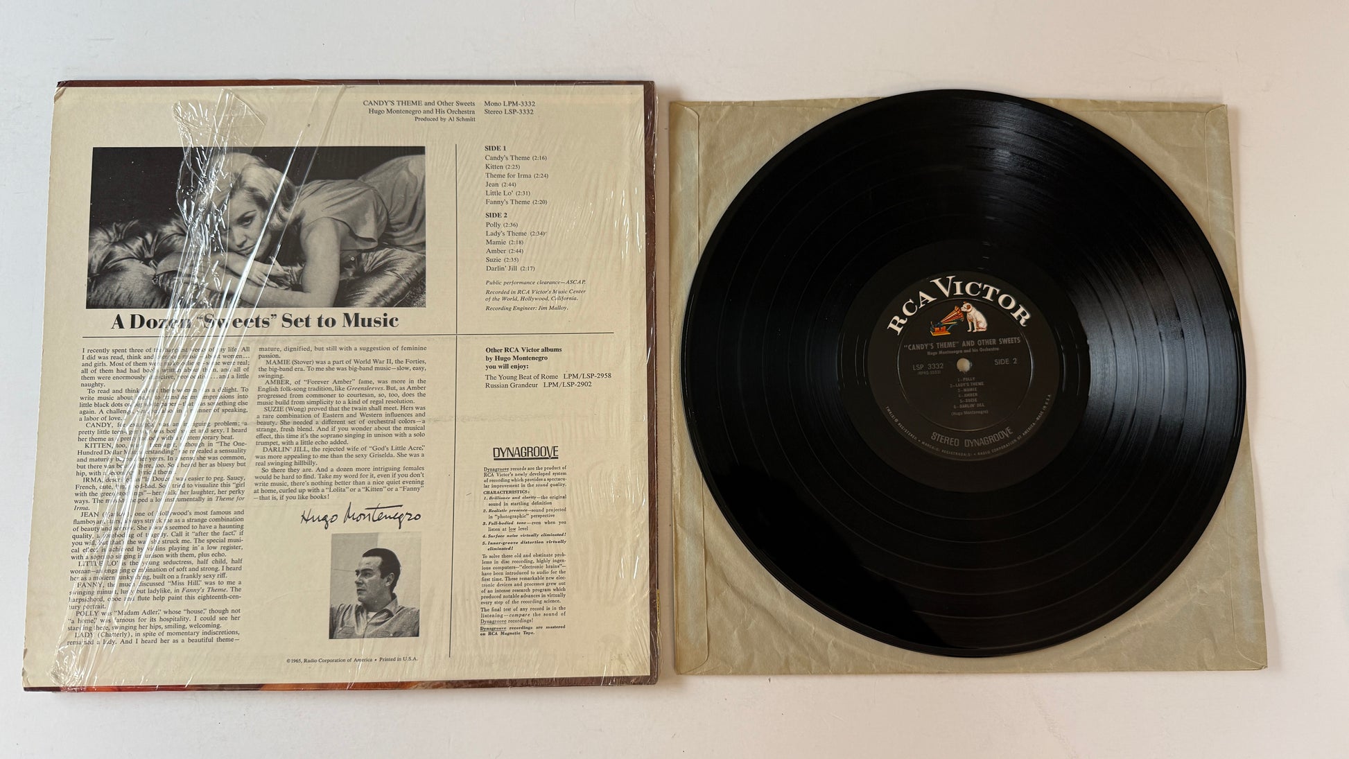 Hugo Montenegro And His Orchestra Candy's Theme And Other Sweets Used Vinyl LP VG+\VG+