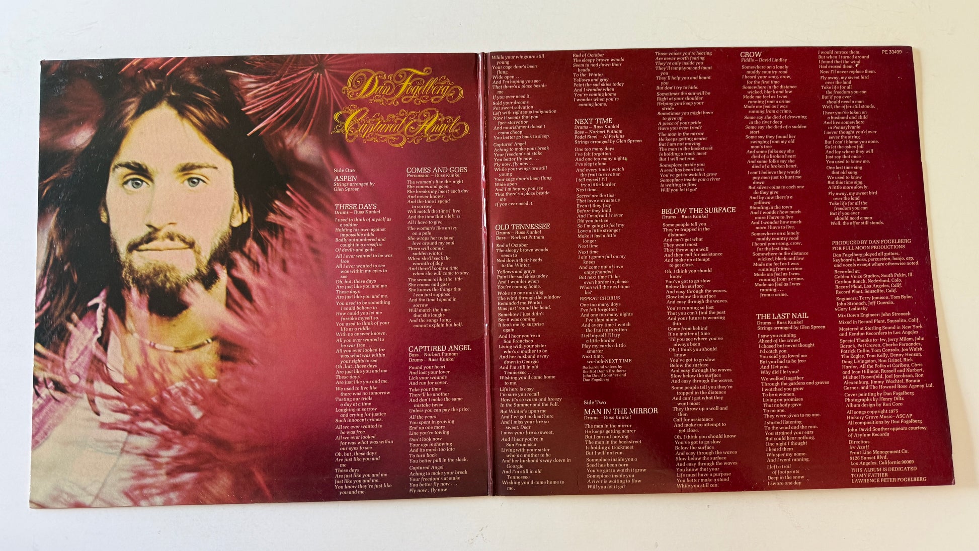 Dan Fogelberg Captured Angel Used Vinyl 3LP VG\VG