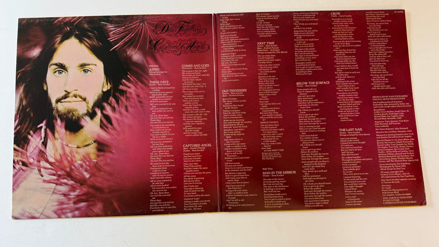 Dan Fogelberg Captured Angel Used Vinyl LP VG+\VG