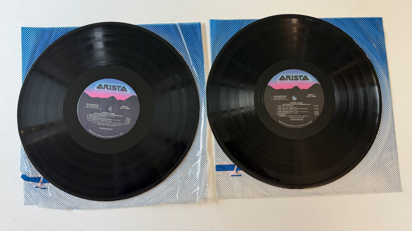 Peter Allen Captured Live At Carnegie Hall Used Vinyl 2LP VG+\VG