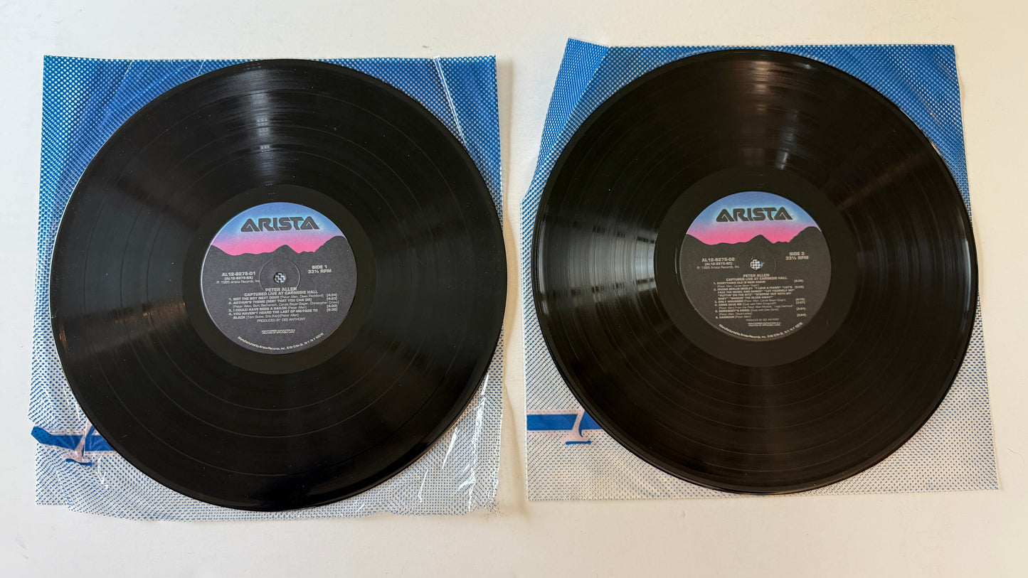 Peter Allen Captured Live At Carnegie Hall Used Vinyl 2LP VG+\VG