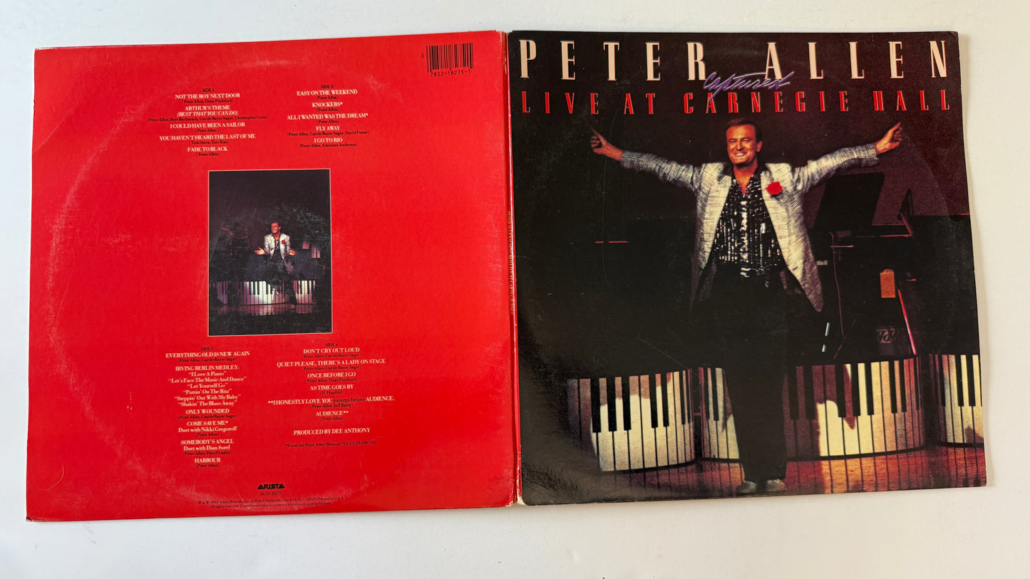 Peter Allen Captured Live At Carnegie Hall Used Vinyl 2LP VG+\VG