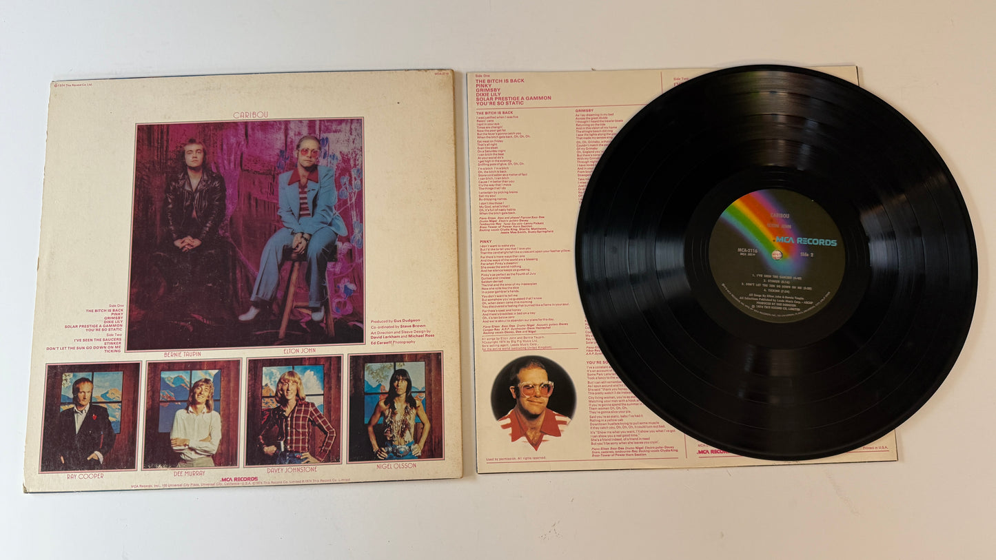Elton John Caribou Used Vinyl LP VG\VG