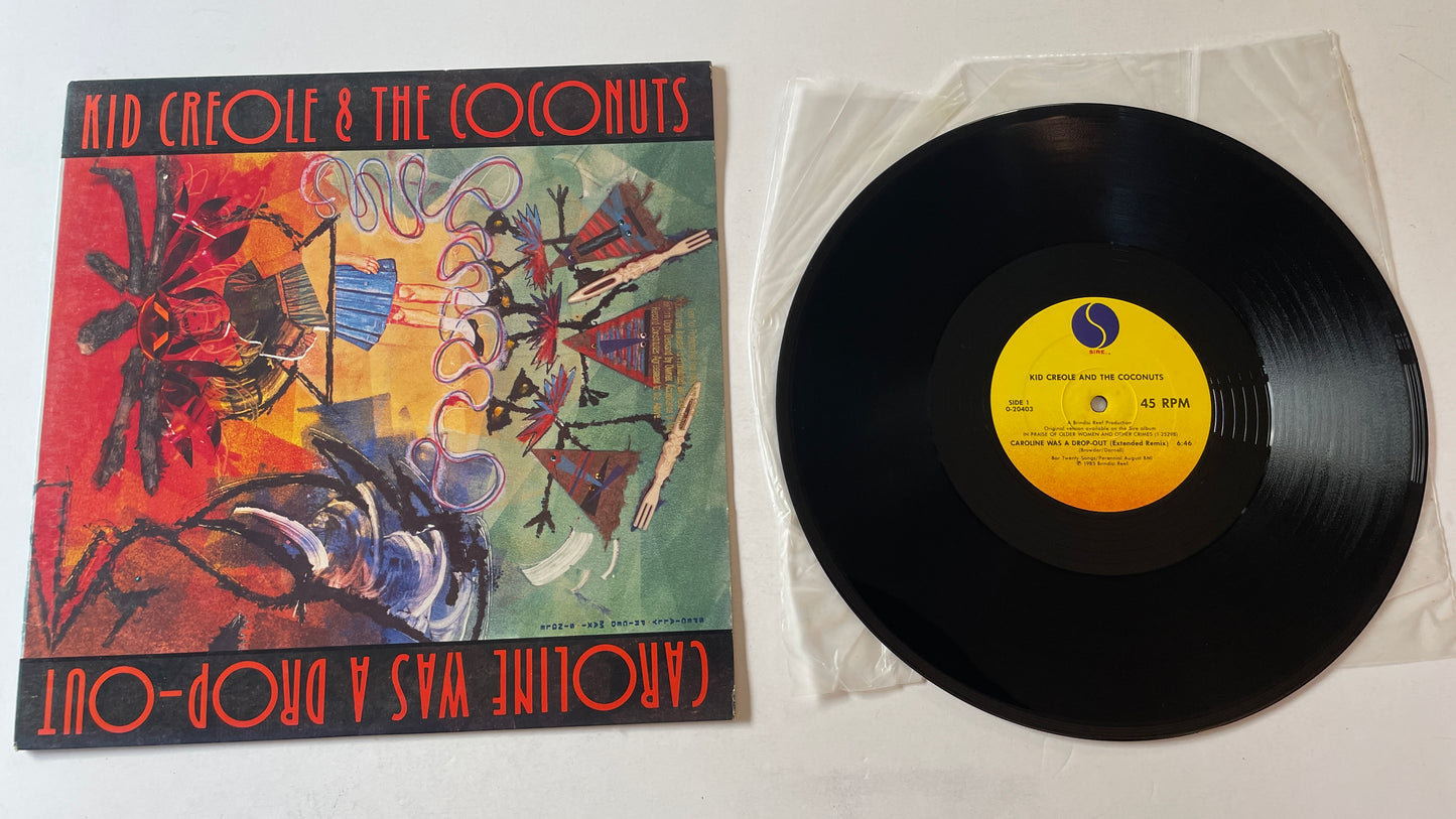 Kid Creole And The Coconuts Caroline Was A Drop 12" Used Vinyl Single VG+\VG+