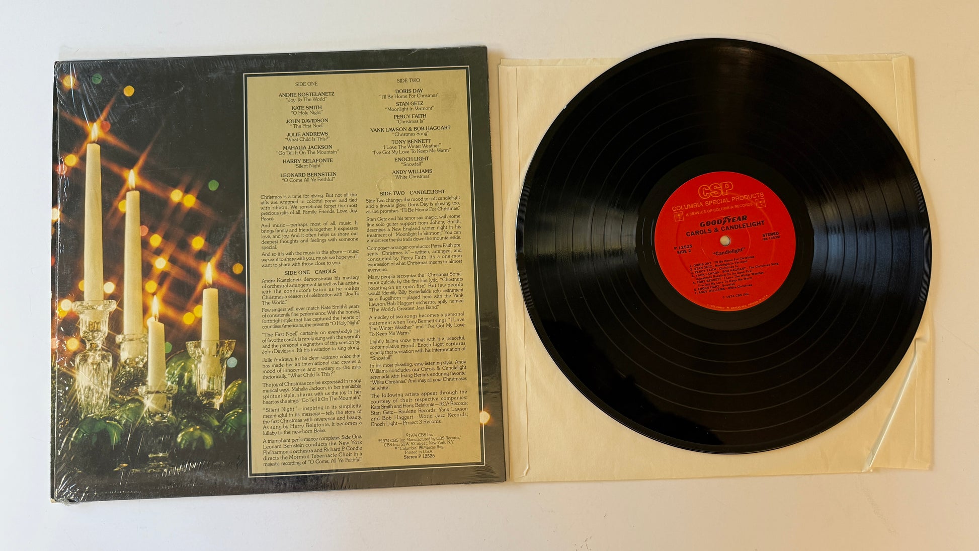 Various Carols & Candlelight : Great Songs Of Christmas Used Vinyl LP VG+\VG+