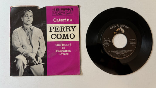 Perry Como Caterina / The Island Of Forgotten Lovers Used 45 RPM 7" Vinyl VG+\