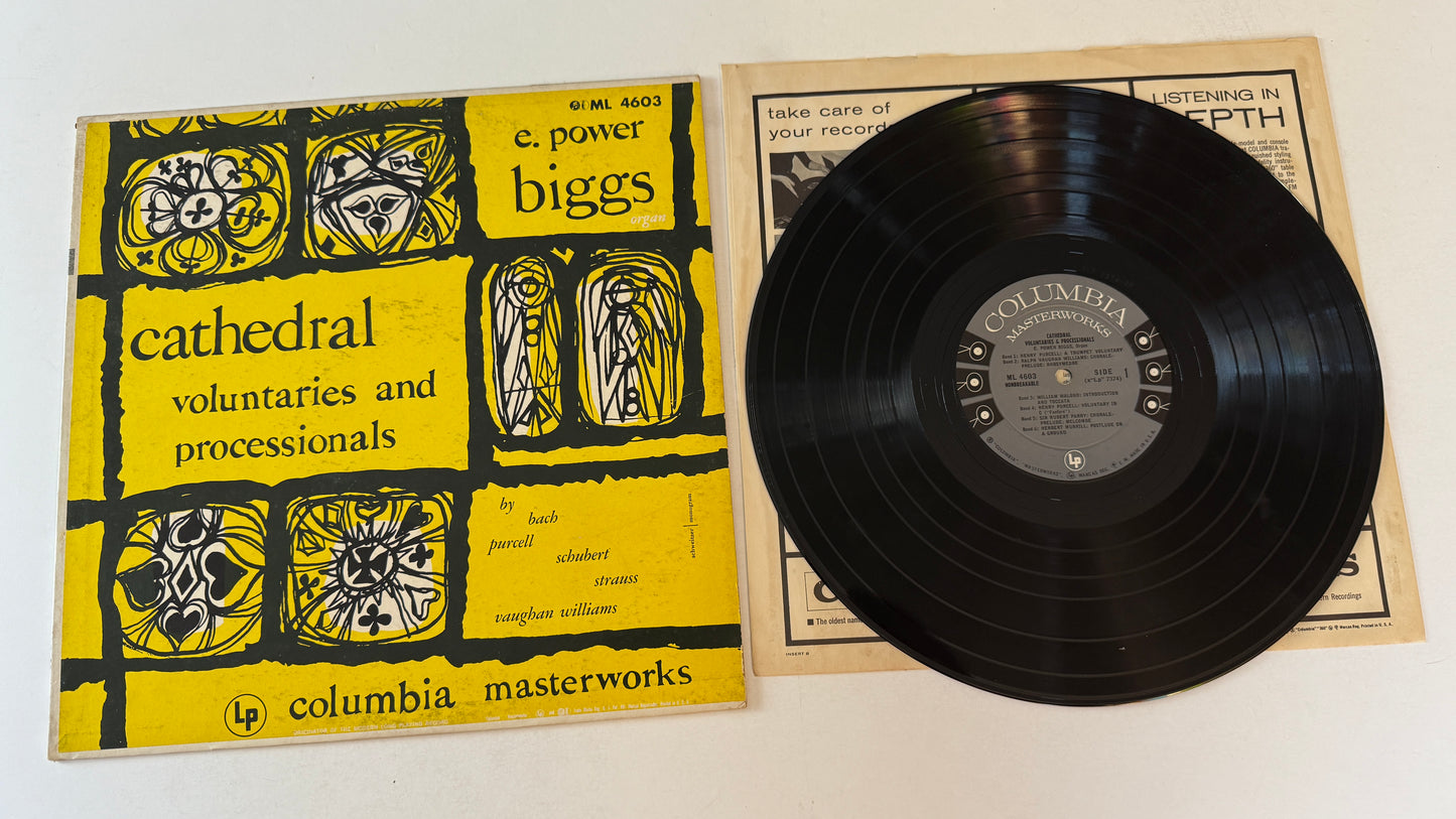 E. Power Biggs Cathedral Voluntaries and Processionals Used Vinyl LP VG+\VG