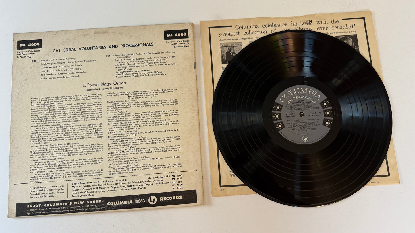 E. Power Biggs Cathedral Voluntaries and Processionals Used Vinyl LP VG+\VG