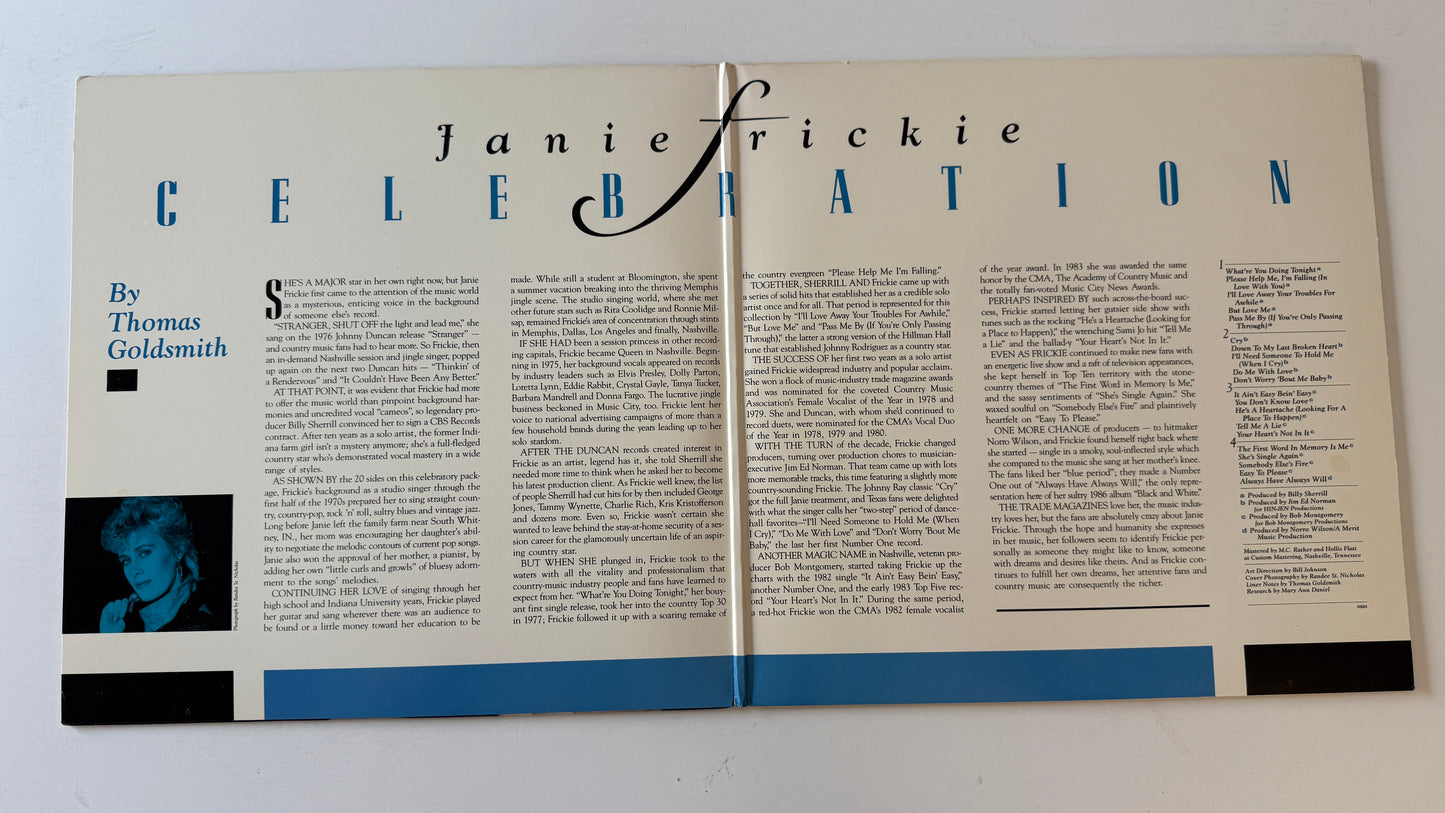 Janie Fricke Celebration Used Vinyl 2LP VG+\VG