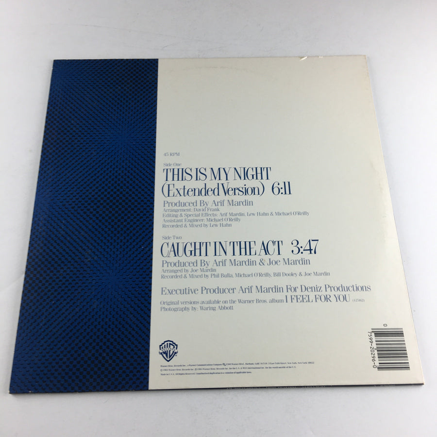 Chaka Khan This Is My Night 12" Used Vinyl Single VG+\VG+