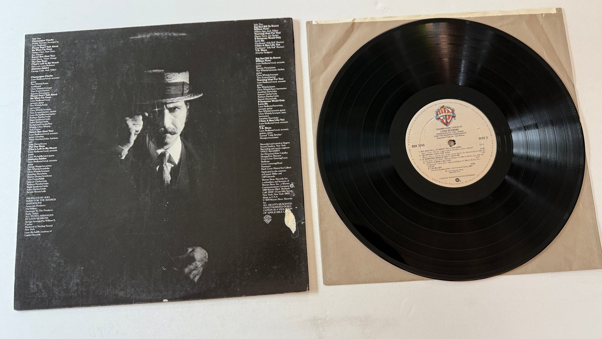 Leon Redbone Champagne Charlie Used Vinyl LP VG+\VG
