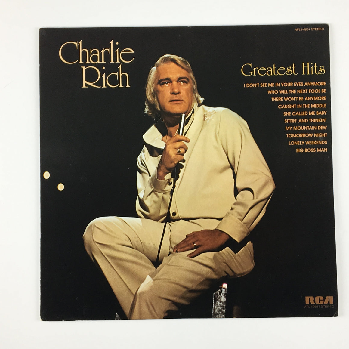 Charlie Rich ‎ Greatest Hits Orig Press Used Vinyl LP VG+\VG+