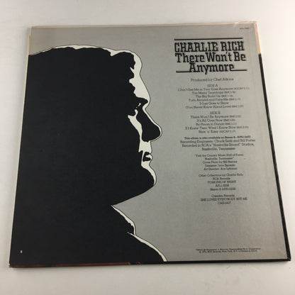 Charlie Rich There Won't Be Anymore Used Vinyl LP VG+\VG+ Black