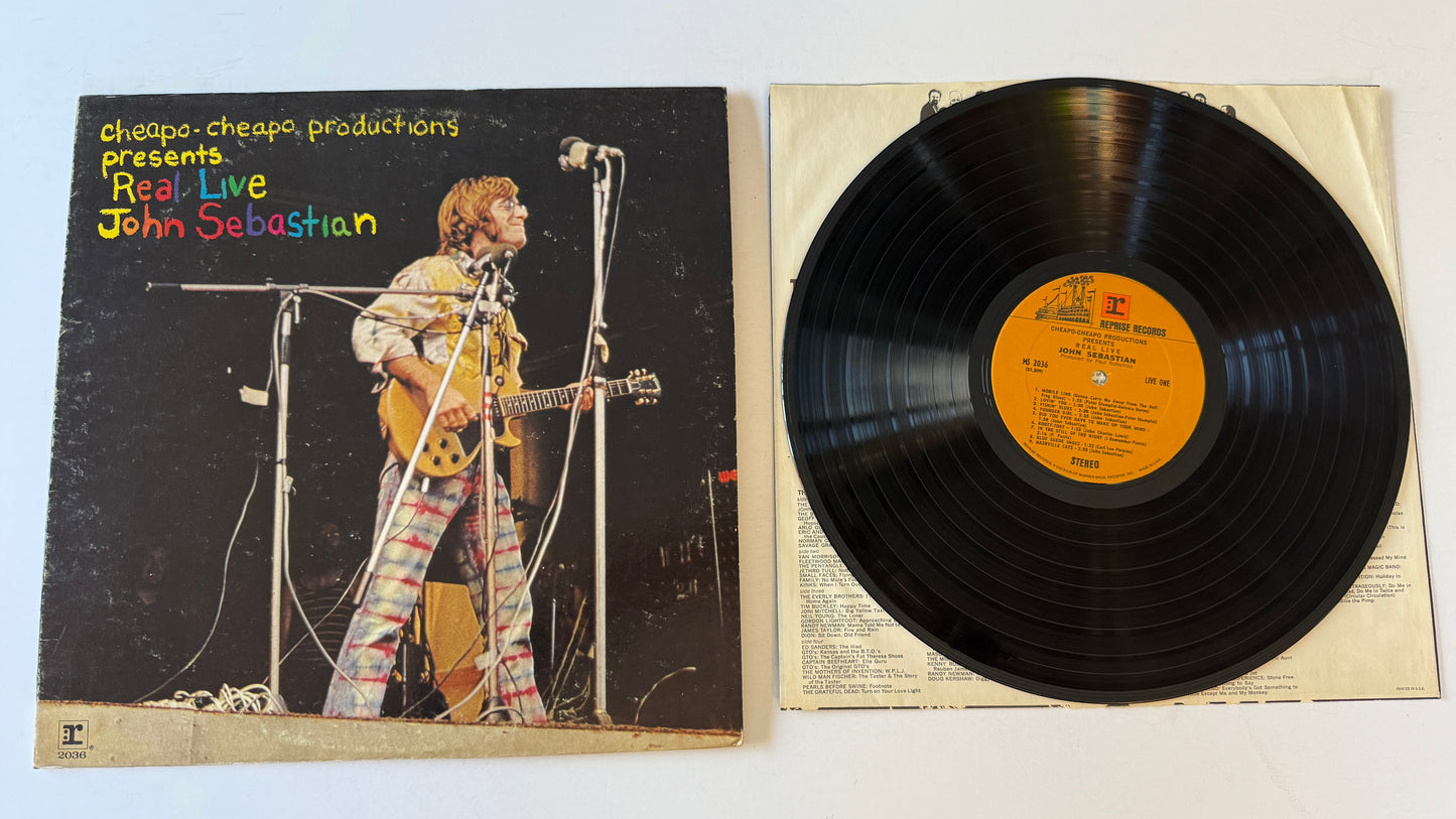 John Sebastian Cheapo-Cheapo Productions Presents Real Live Used Vinyl LP VG+\VG