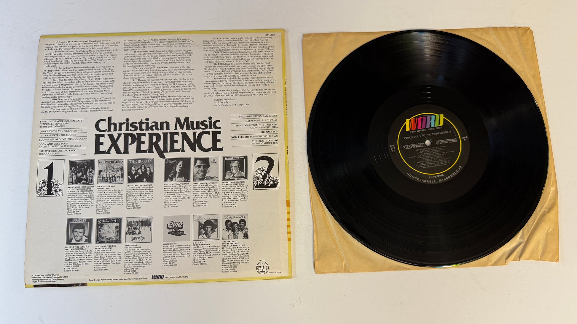 Various Christian Music Experience Used Vinyl LP VG+\VG+