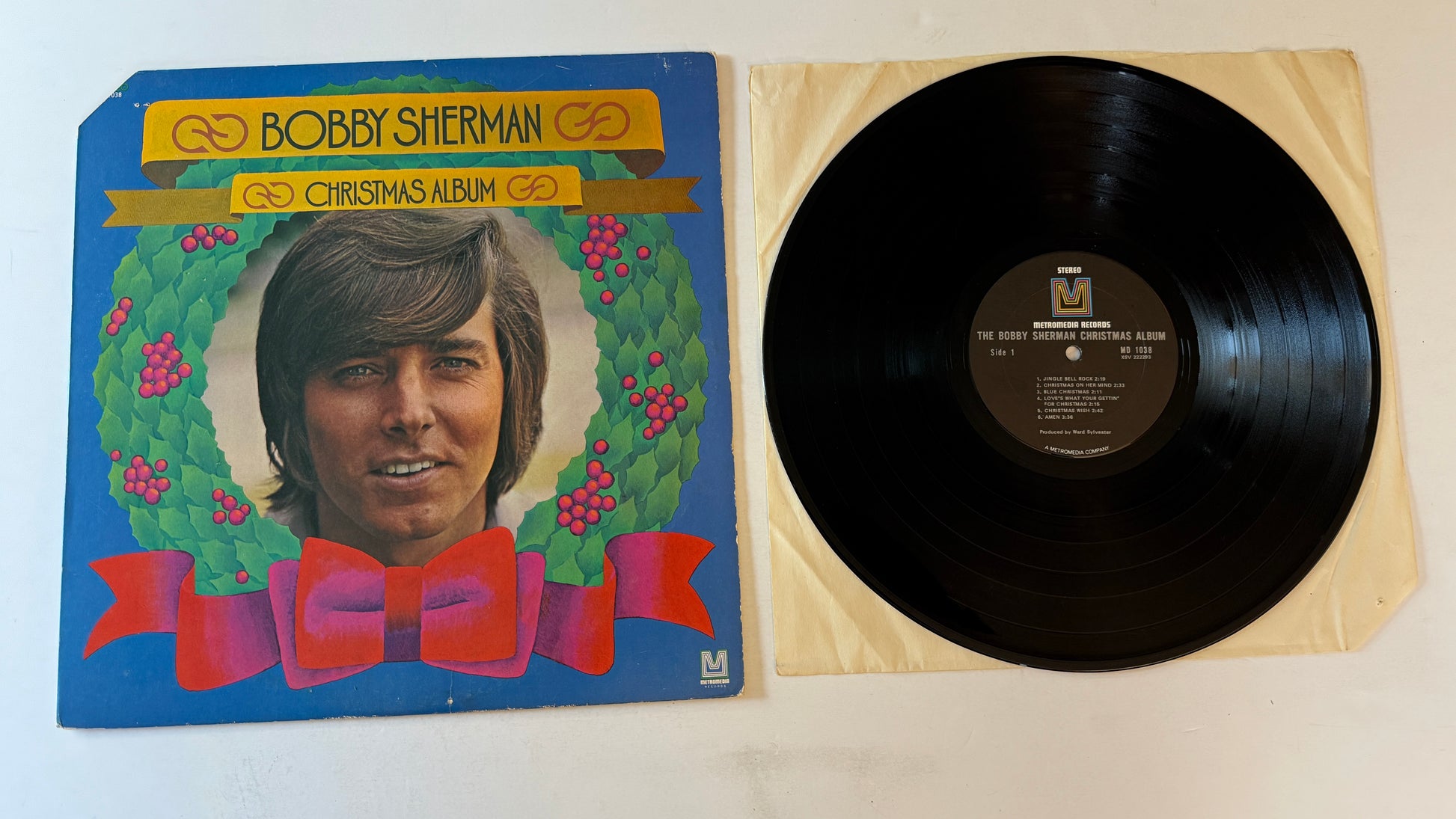 Bobby Sherman Christmas Album Used Vinyl LP VG\VG