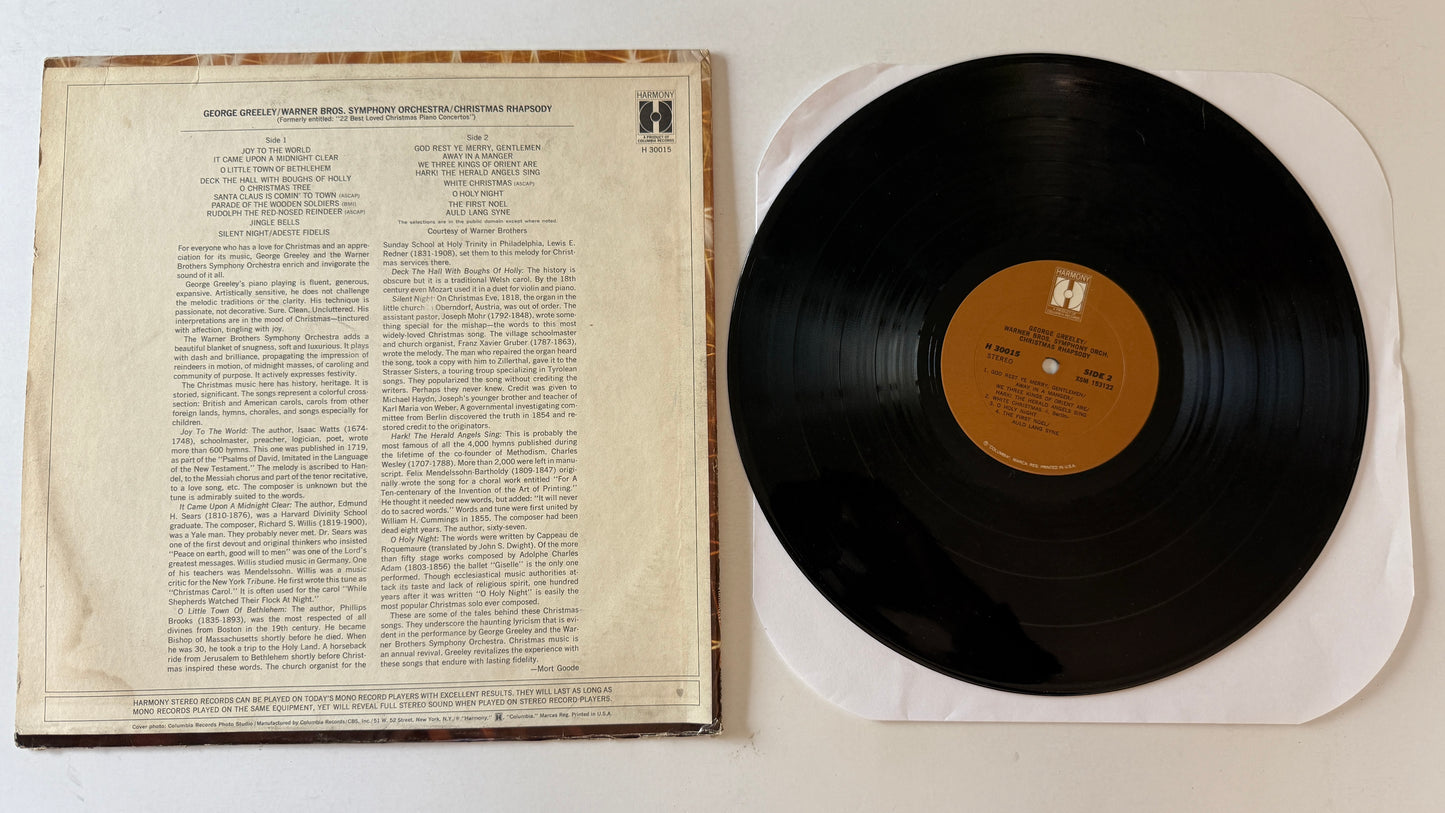 George Greeley Christmas Rhapsody Used Vinyl LP VG+\VG