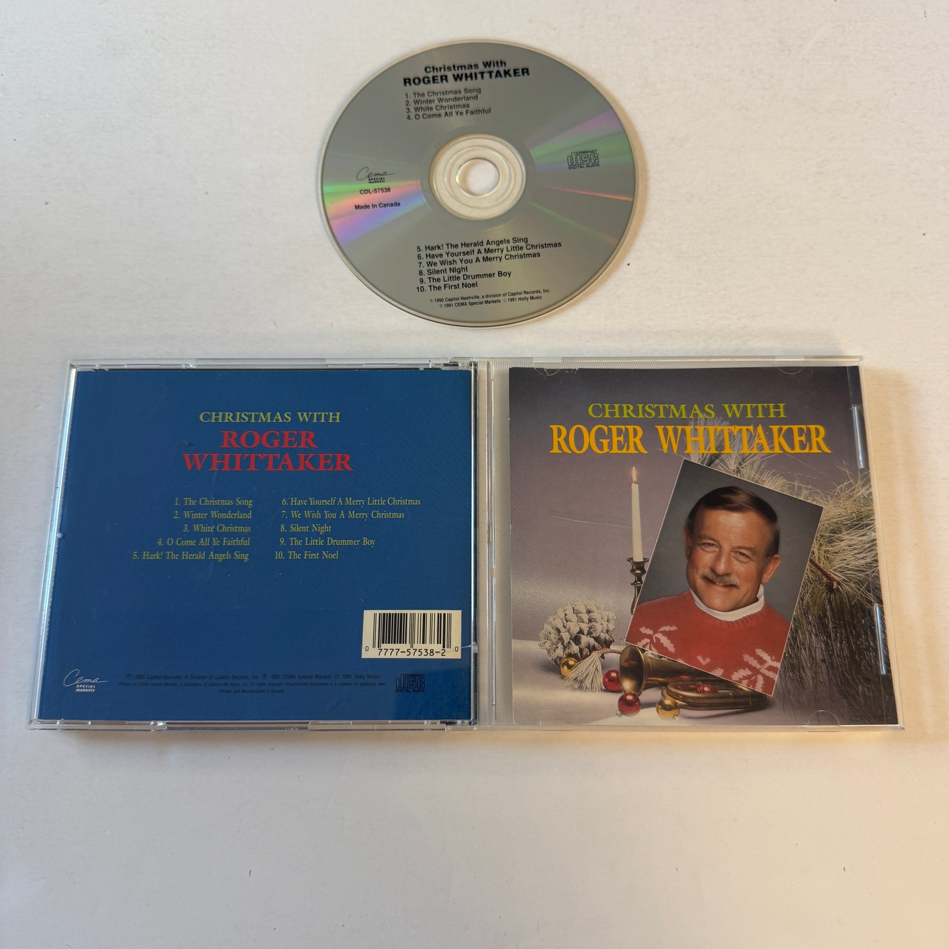 Roger Whittaker Christmas With Roger Whittaker Used CD VG\VG+