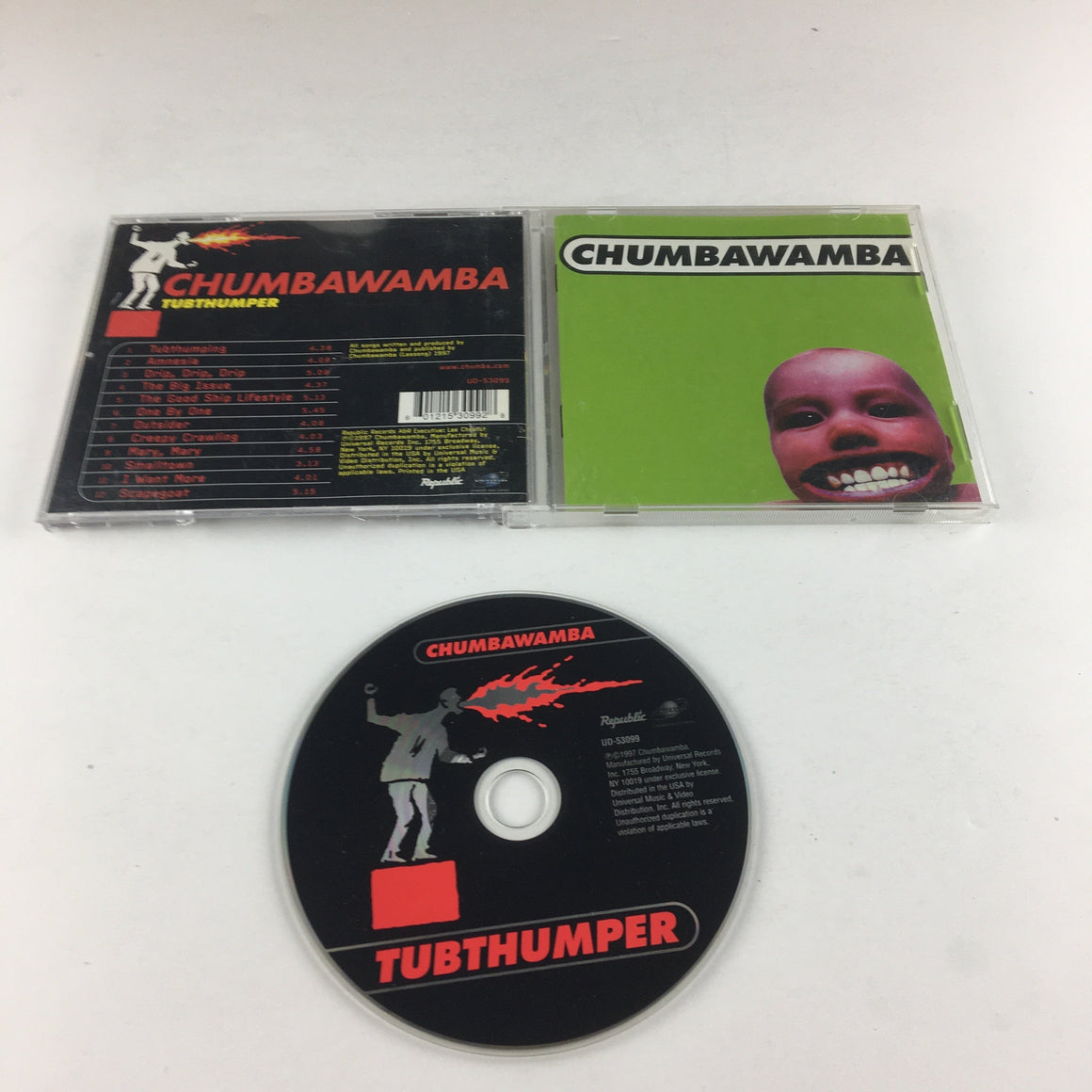 Chumbawamba Tubthumper Used CD VG+\VG+