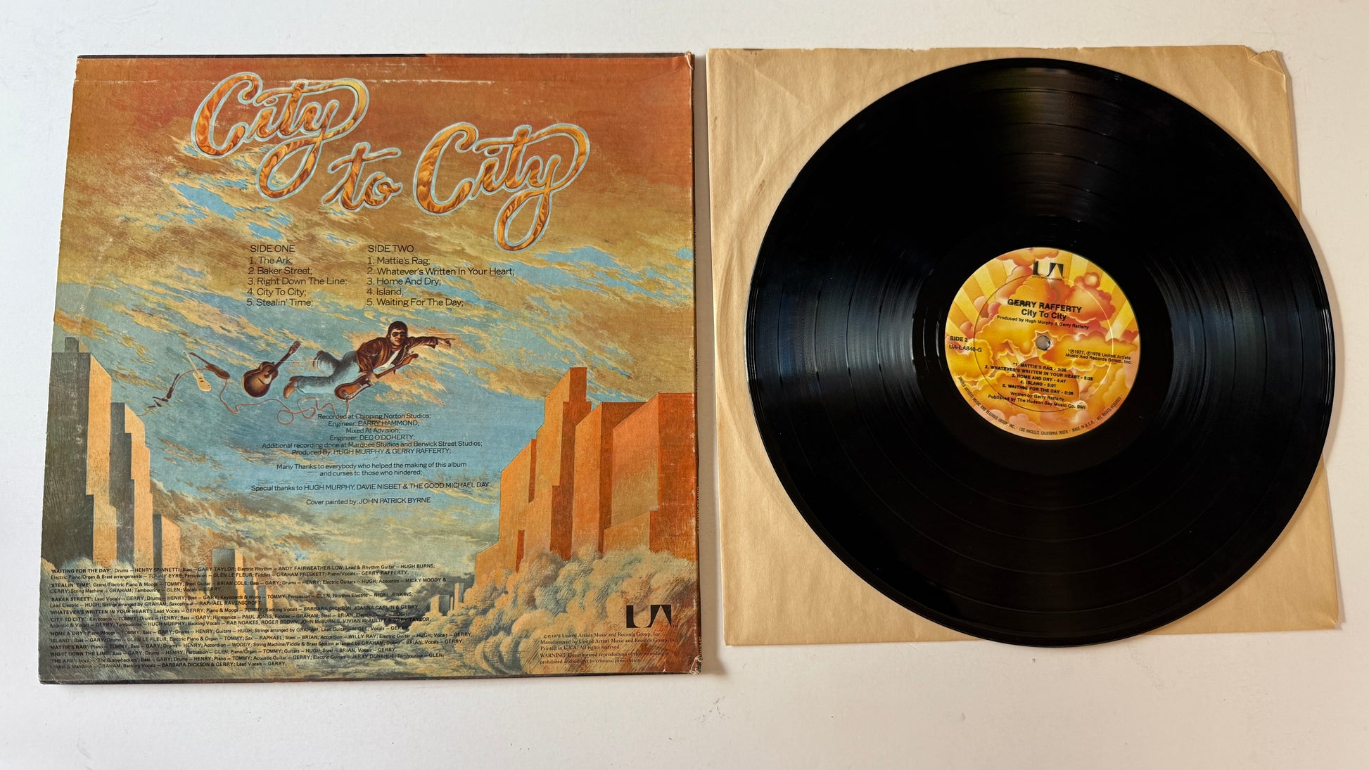 Gerry Rafferty City To City Used Vinyl LP VG\VG