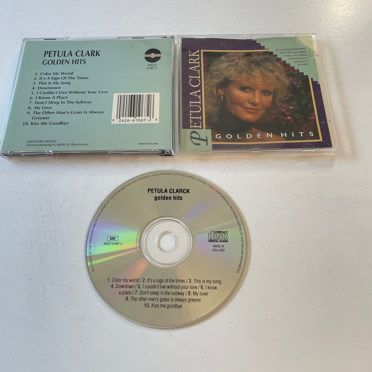 Petula Clark Classic Hits Used CD VG+\VG+