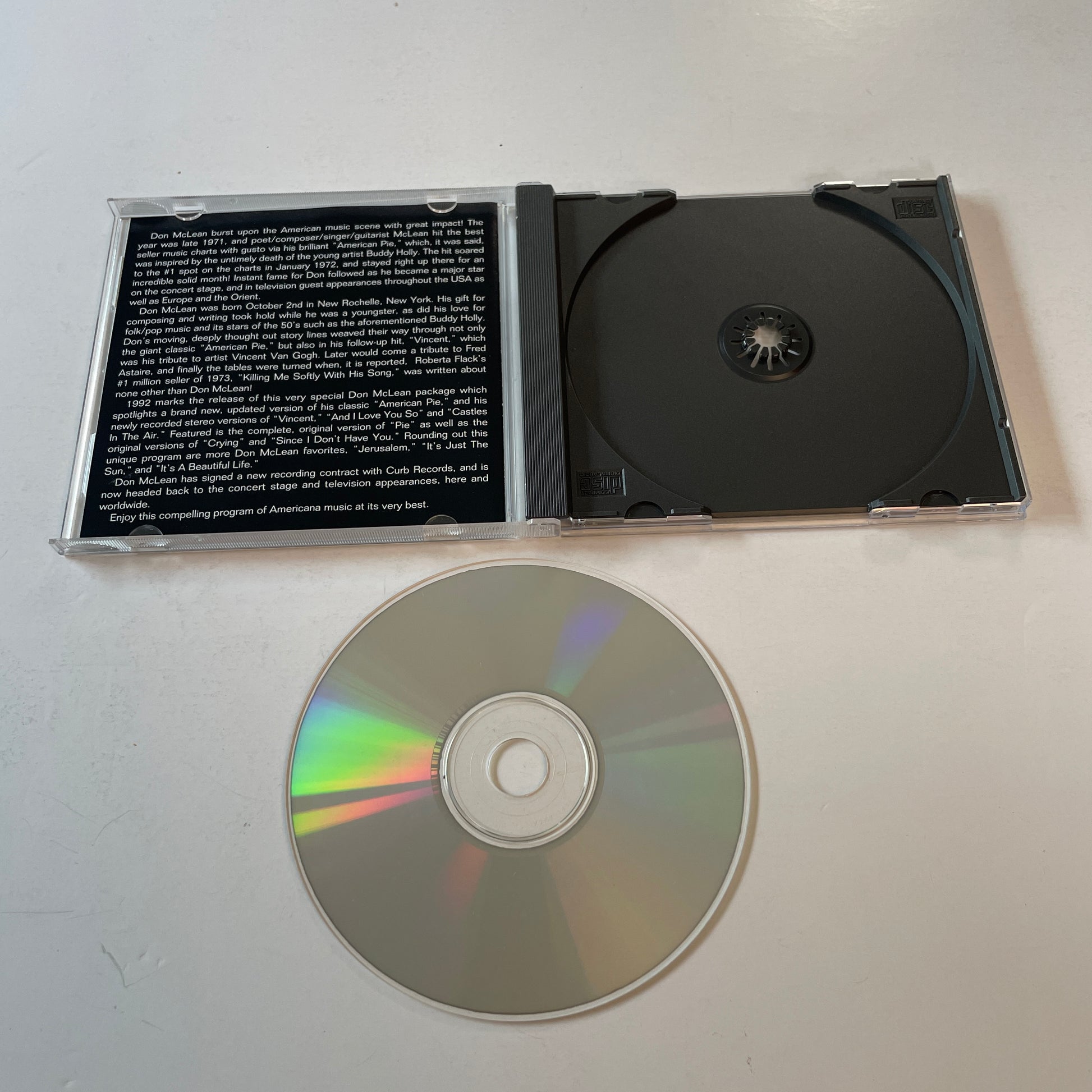 Don McLean Classics Used CD VG+\VG+