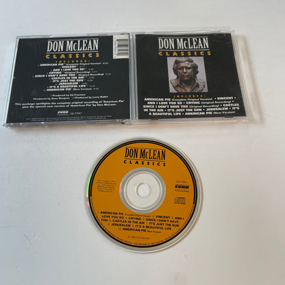 Don McLean Classics Used CD VG+\VG+