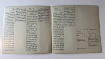 Johann Sebastian Bach Clavier-Uebung Zweyter Theil Concerto Nach Italianischen Gusto / Ouverture Nach Französischer Art (BWV 971 Und 831) Used Vinyl LP VG+\VG+