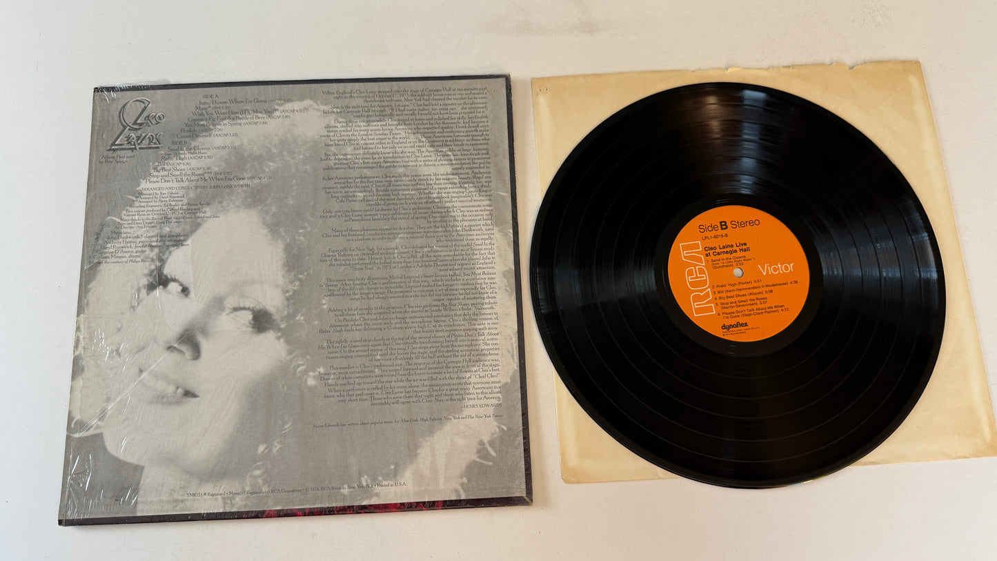 Cleo Laine Cleo Laine Live!!! At Carnegie Hall Used Vinyl LP VG+\VG+