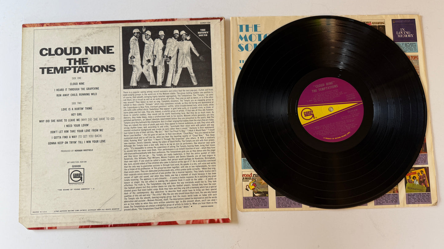 The Temptations Cloud Nine Used Vinyl LP VG+\VG