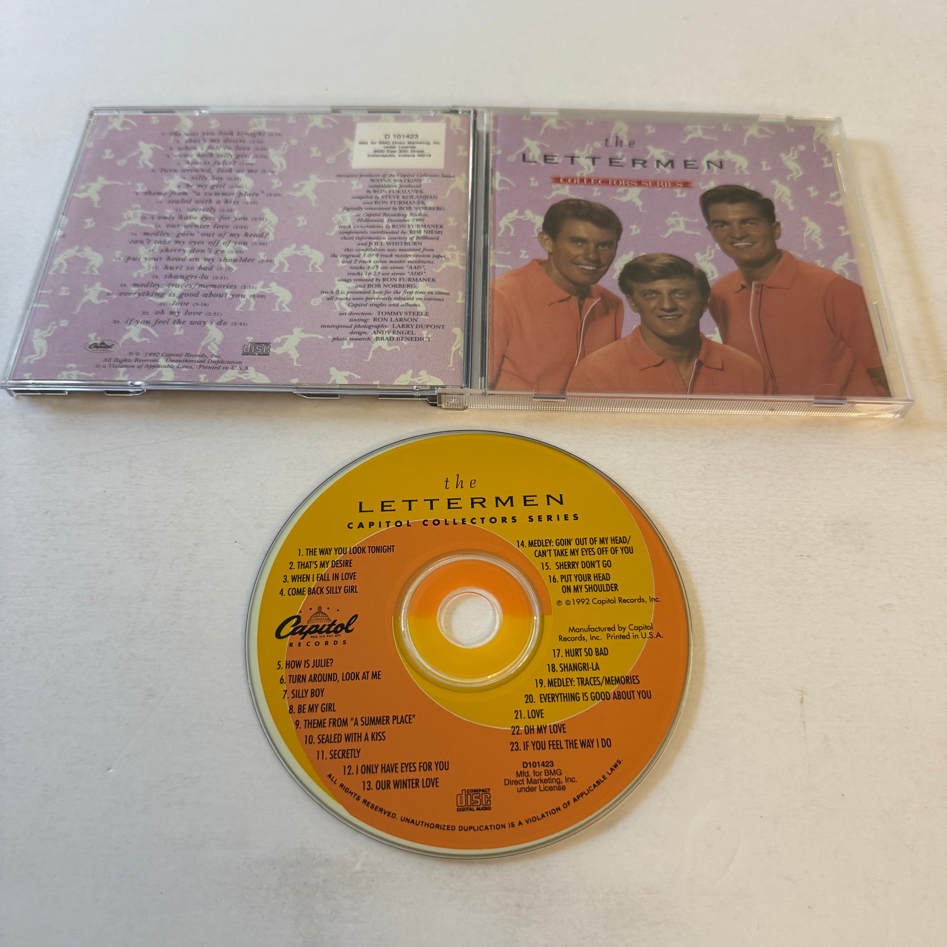 The Lettermen Collectors Series Used CD VG+\VG+