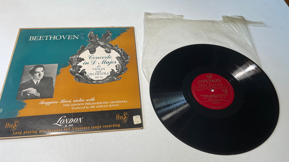 Ludwig van Beethoven Concerto in D Major For Violin & Orchestra Op. 61 Used Vinyl LP VG+\VG+
