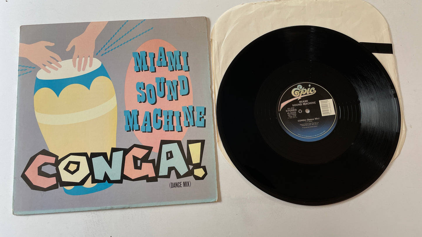 Miami Sound Machine Conga! (Dance Mix) 12" Used Vinyl Single VG\VG