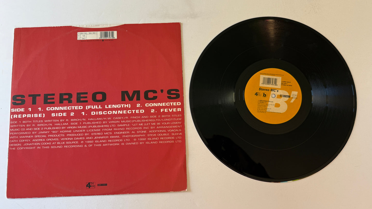 Stereo MC's Connected 12" Used Vinyl Single VG+\G+