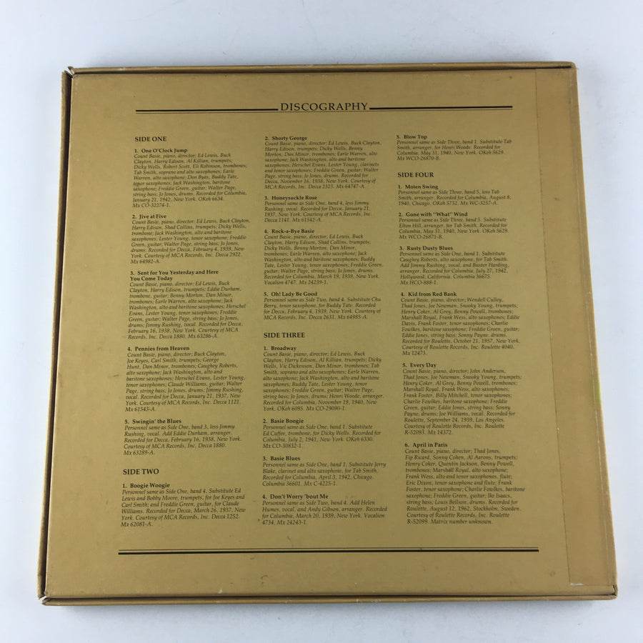 Count Basie Big Bands Used Vinyl Box Set VG+\VG+