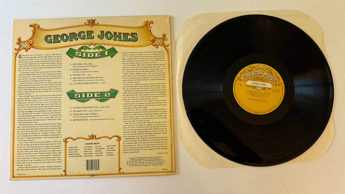 George Jones Country Music Used Vinyl LP VG+\VG+