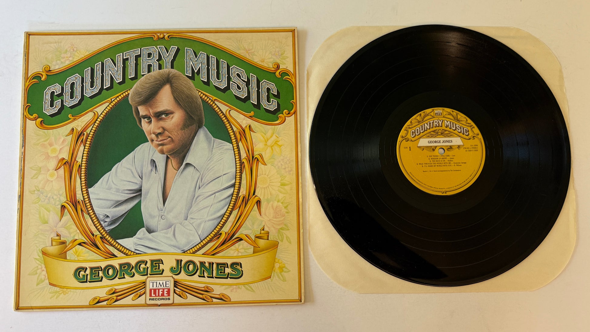 George Jones Country Music Used Vinyl LP VG+\VG+