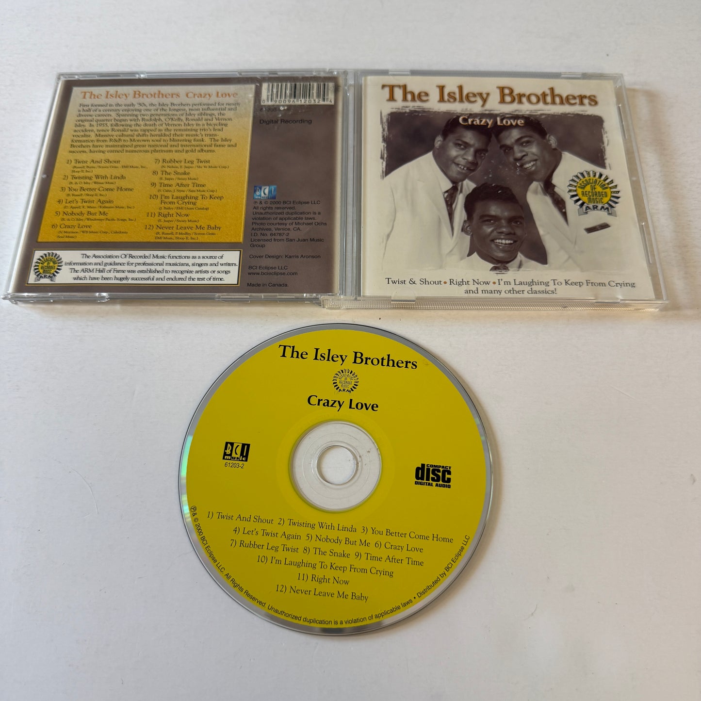 The Isley Brothers Crazy Love Used CD VG+\VG