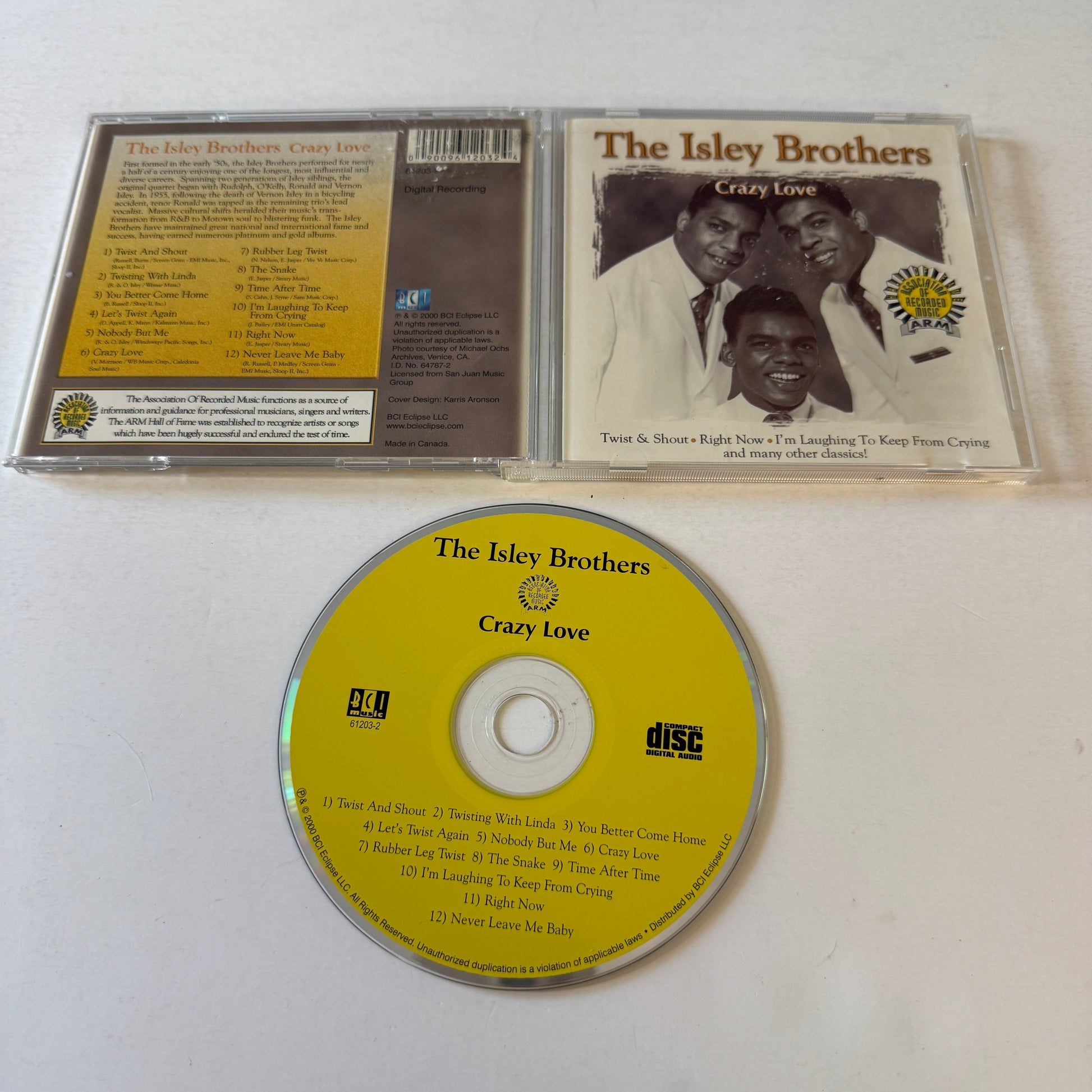 The Isley Brothers Crazy Love Used CD VG+\VG