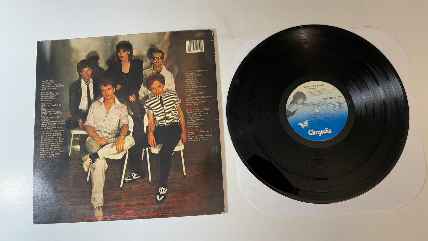 Pat Benatar Crimes Of Passion Used Vinyl LP VG+\VG
