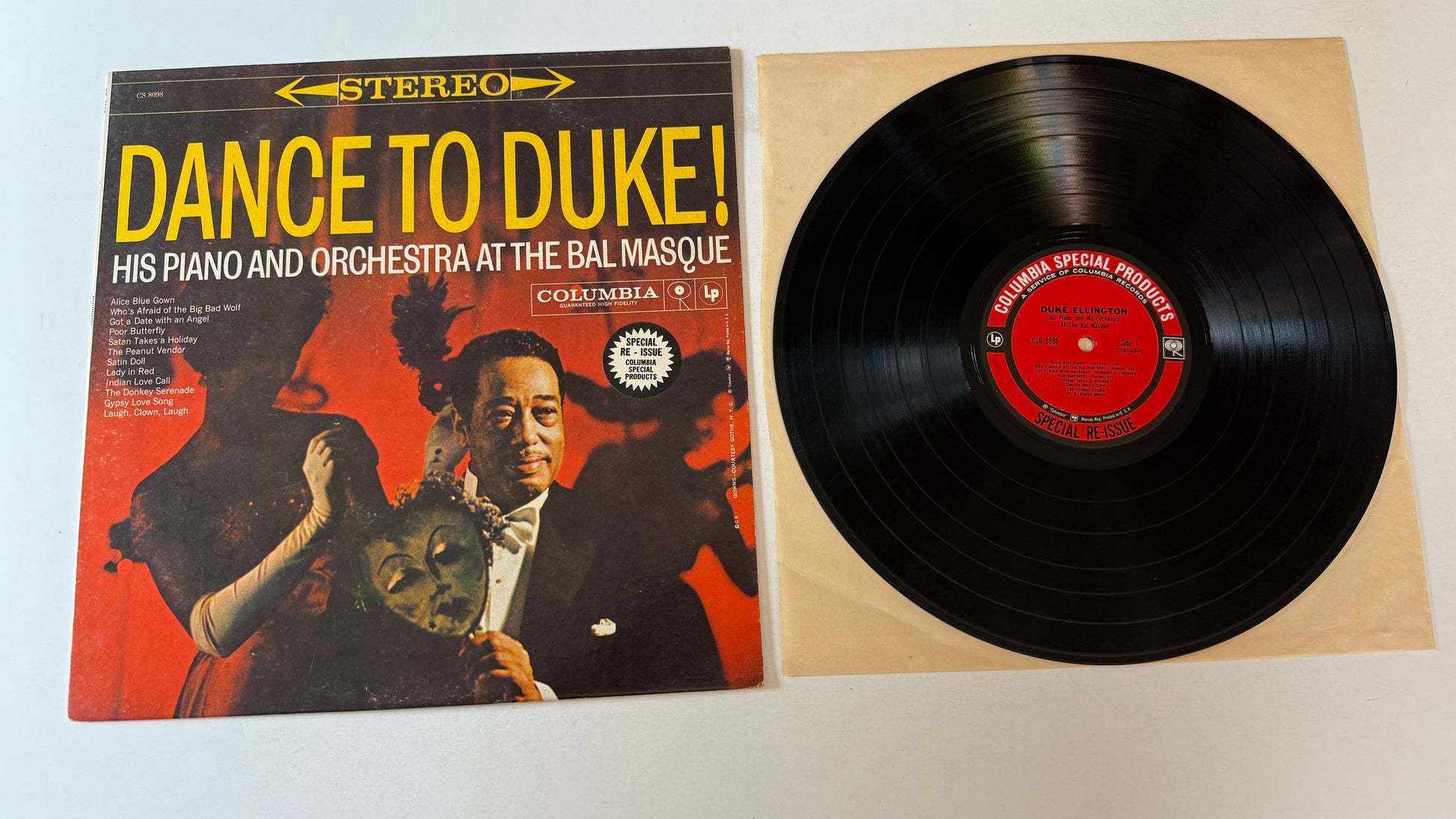 Duke Ellington Dance To Duke! His Piano And Orchestra At The Bal Masque Used Vinyl LP VG+\VG+