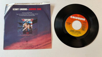 Kenny Loggins Danger Zone Used 45 RPM 7" Vinyl VG+\
