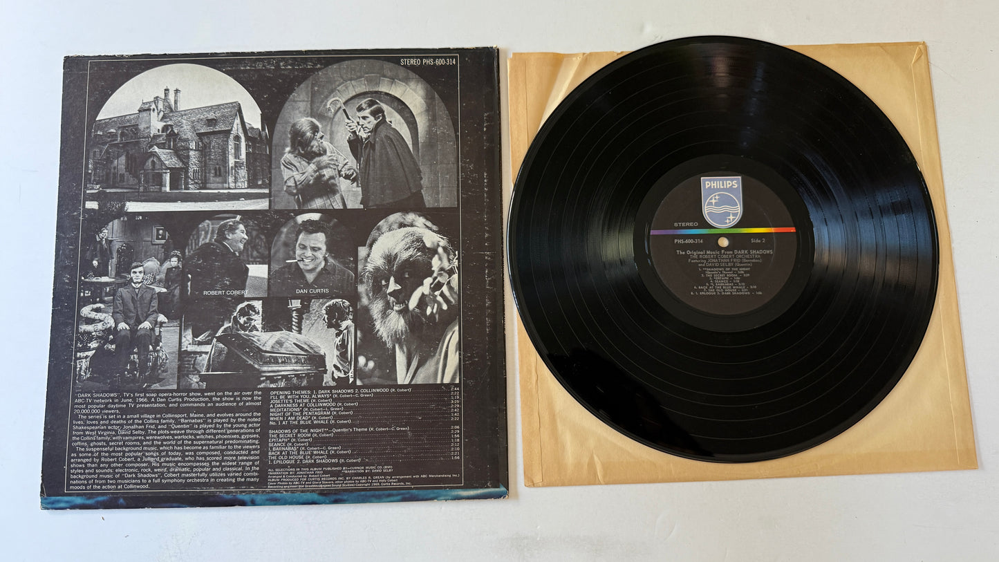 The Robert Cobert Orchestra Dark Shadows Used Vinyl LP VG+\G+