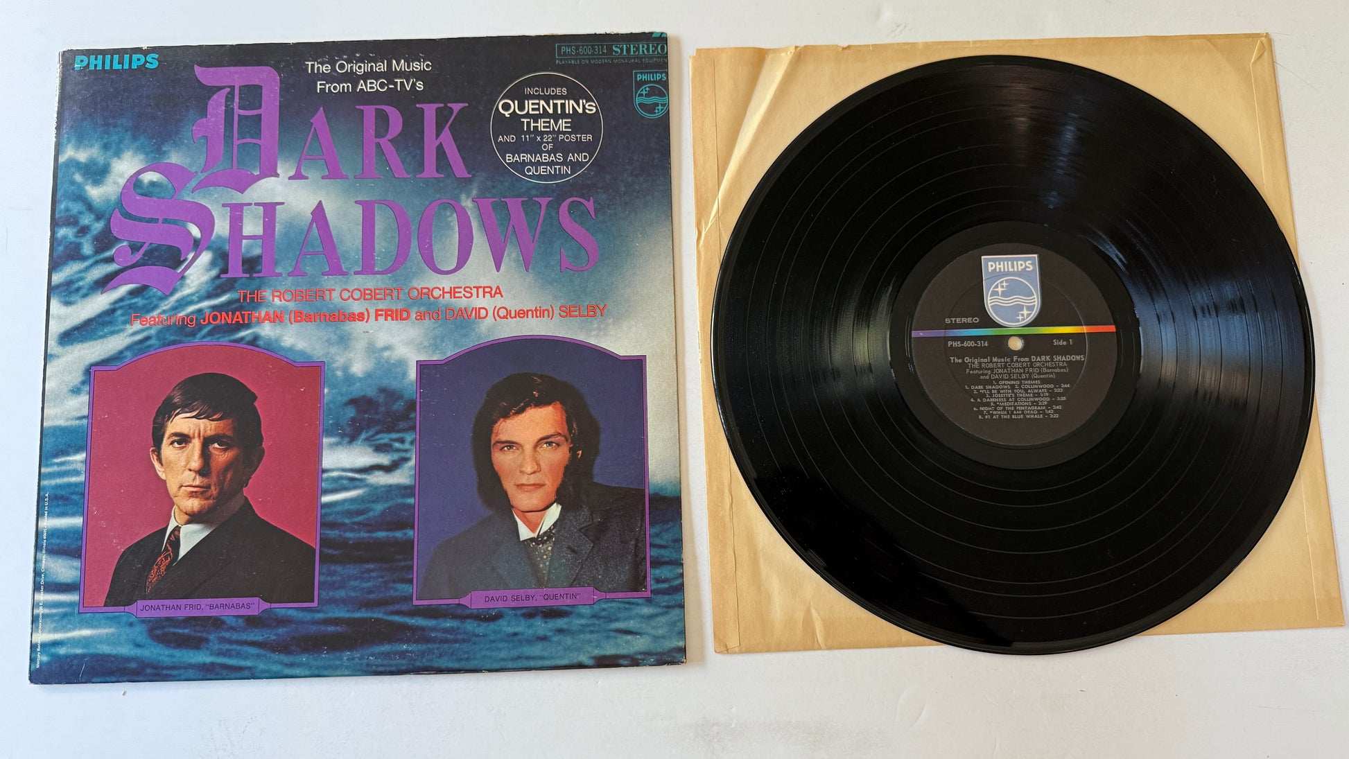 The Robert Cobert Orchestra Dark Shadows Used Vinyl LP VG+\G+