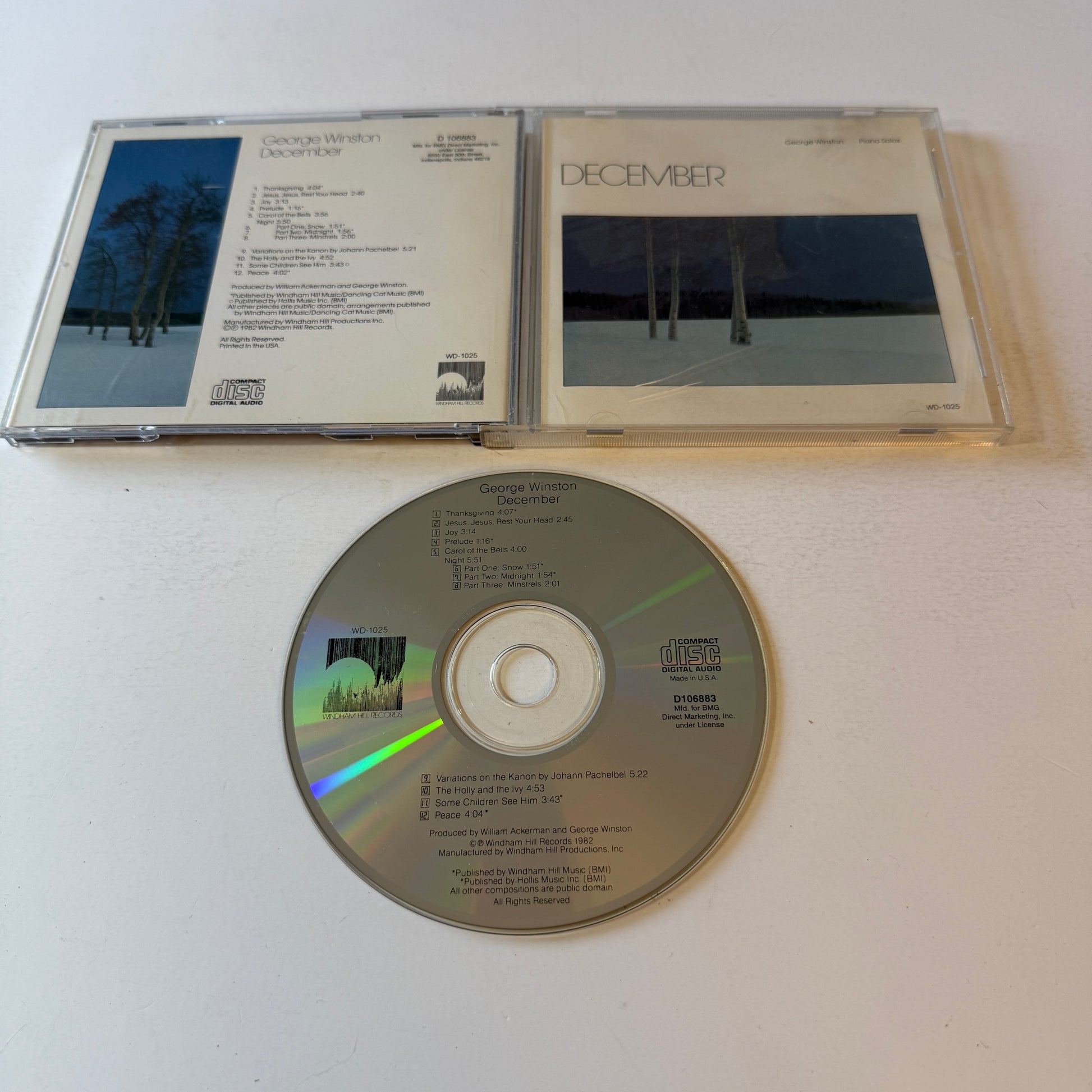 George Winston December Used CD VG+\VG