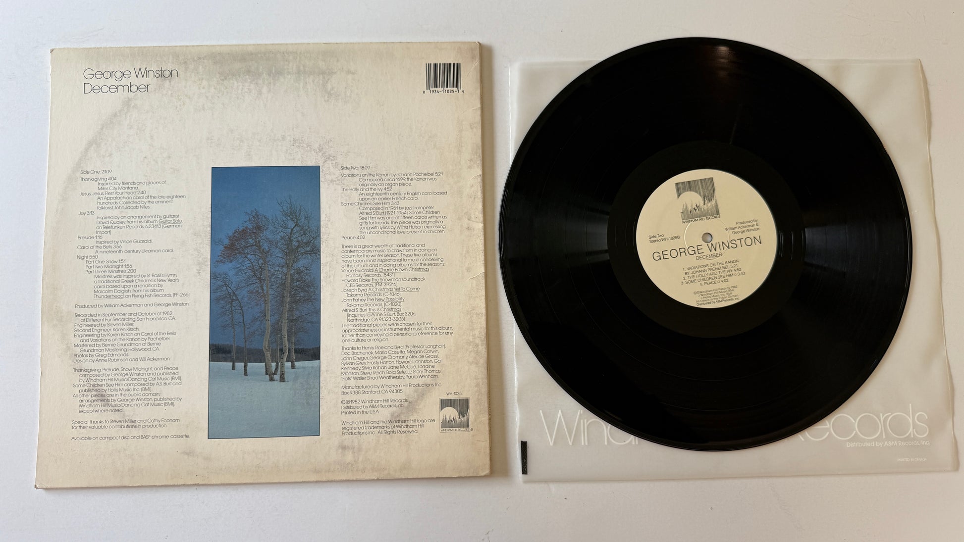 George Winston December Used Vinyl LP VG+\VG