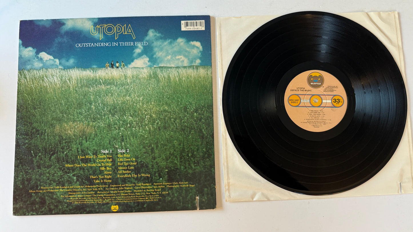 Utopia Deface The Music Used Vinyl LP VG+\VG
