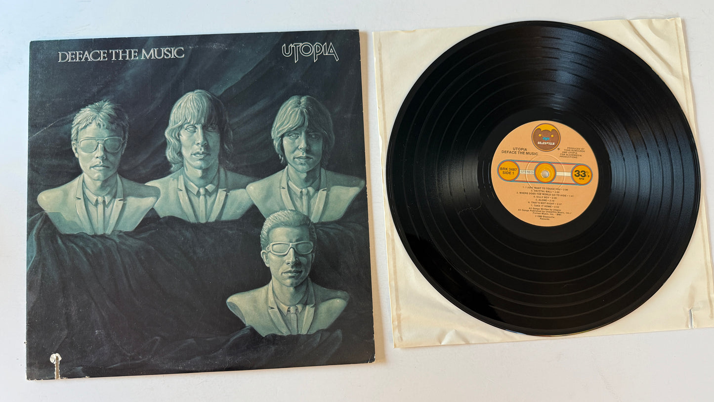 Utopia Deface The Music Used Vinyl LP VG+\VG