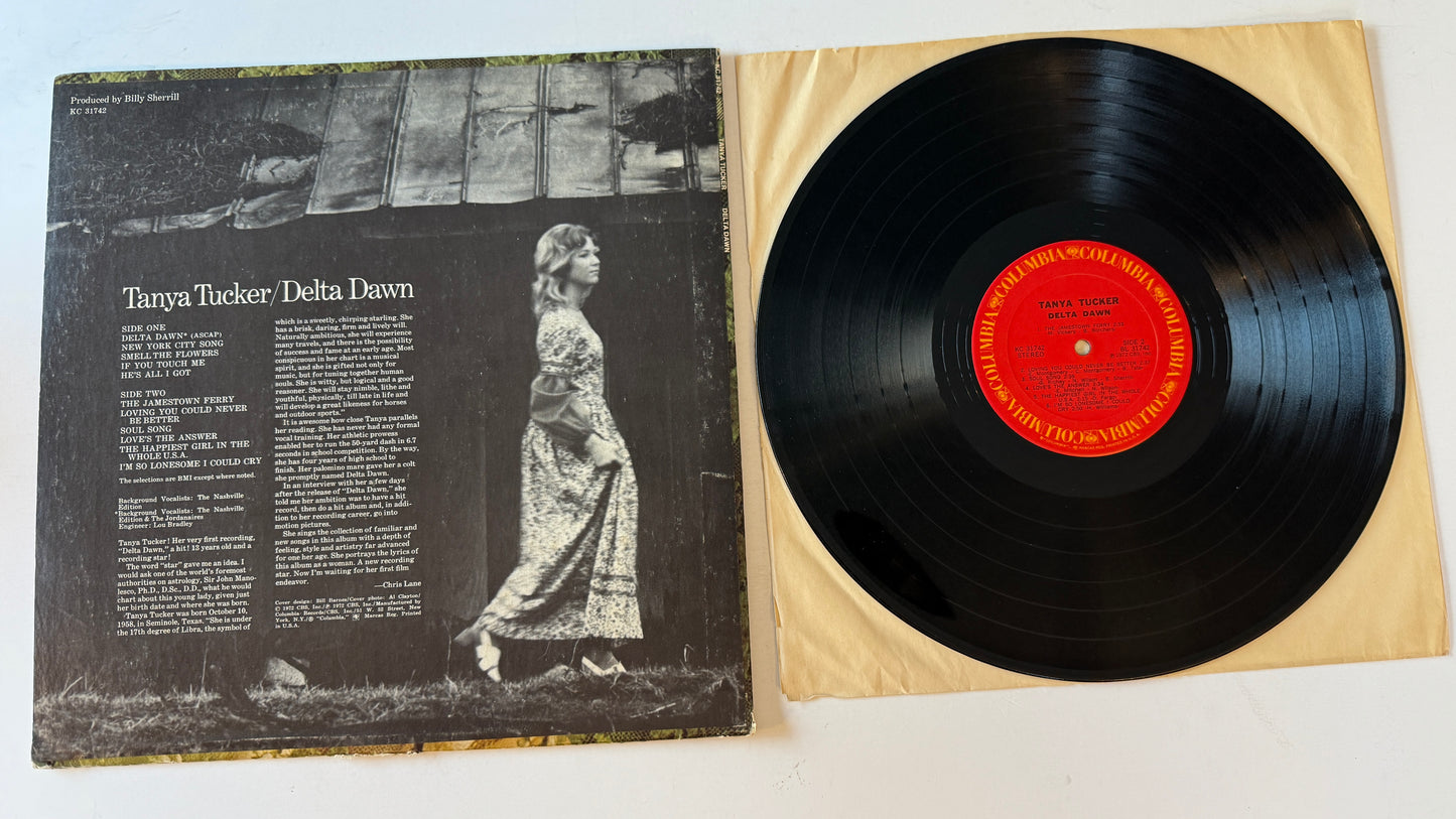 Tanya Tucker Delta Dawn Used Vinyl LP VG+\VG