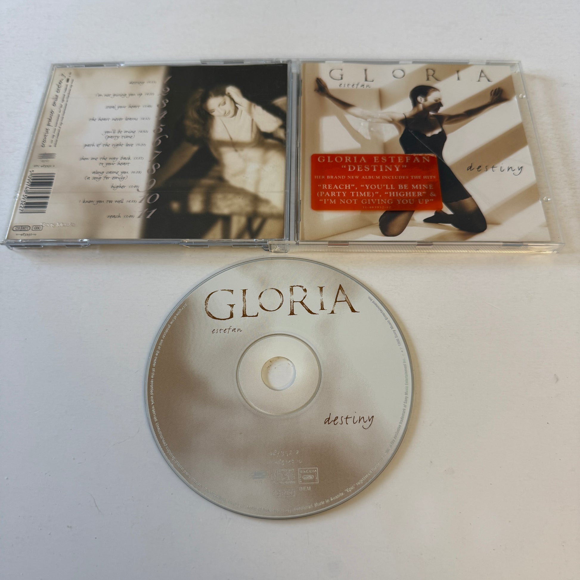 Gloria Estefan Destiny Used CD VG+\VG+